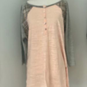 ODDY crochet back raglan Tee